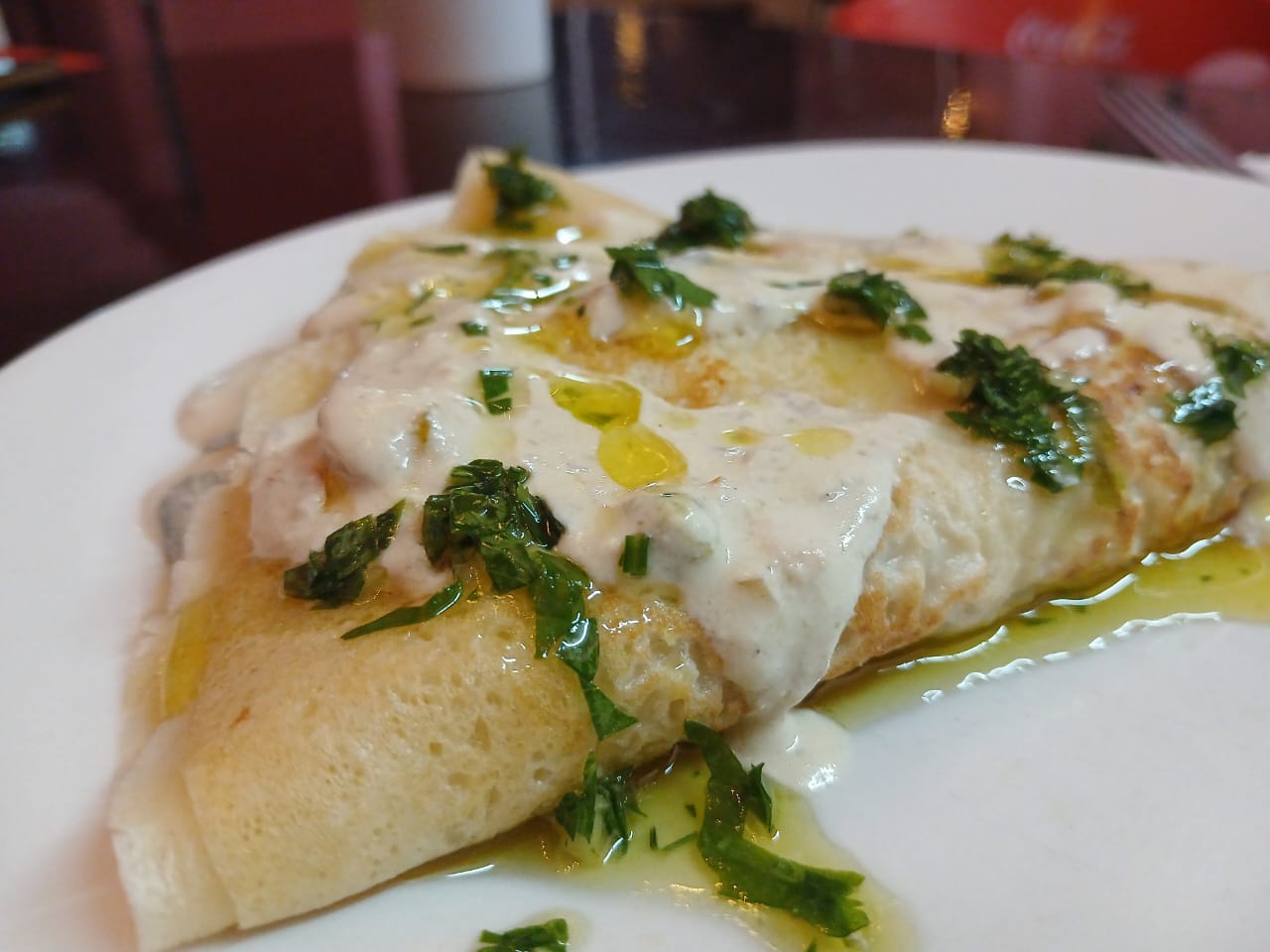 Crepa salada cremosa